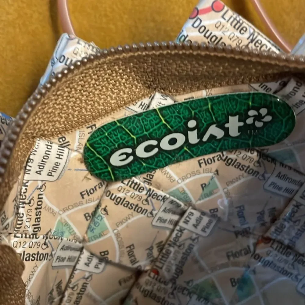 Ecoist Recycled Map Wristlet